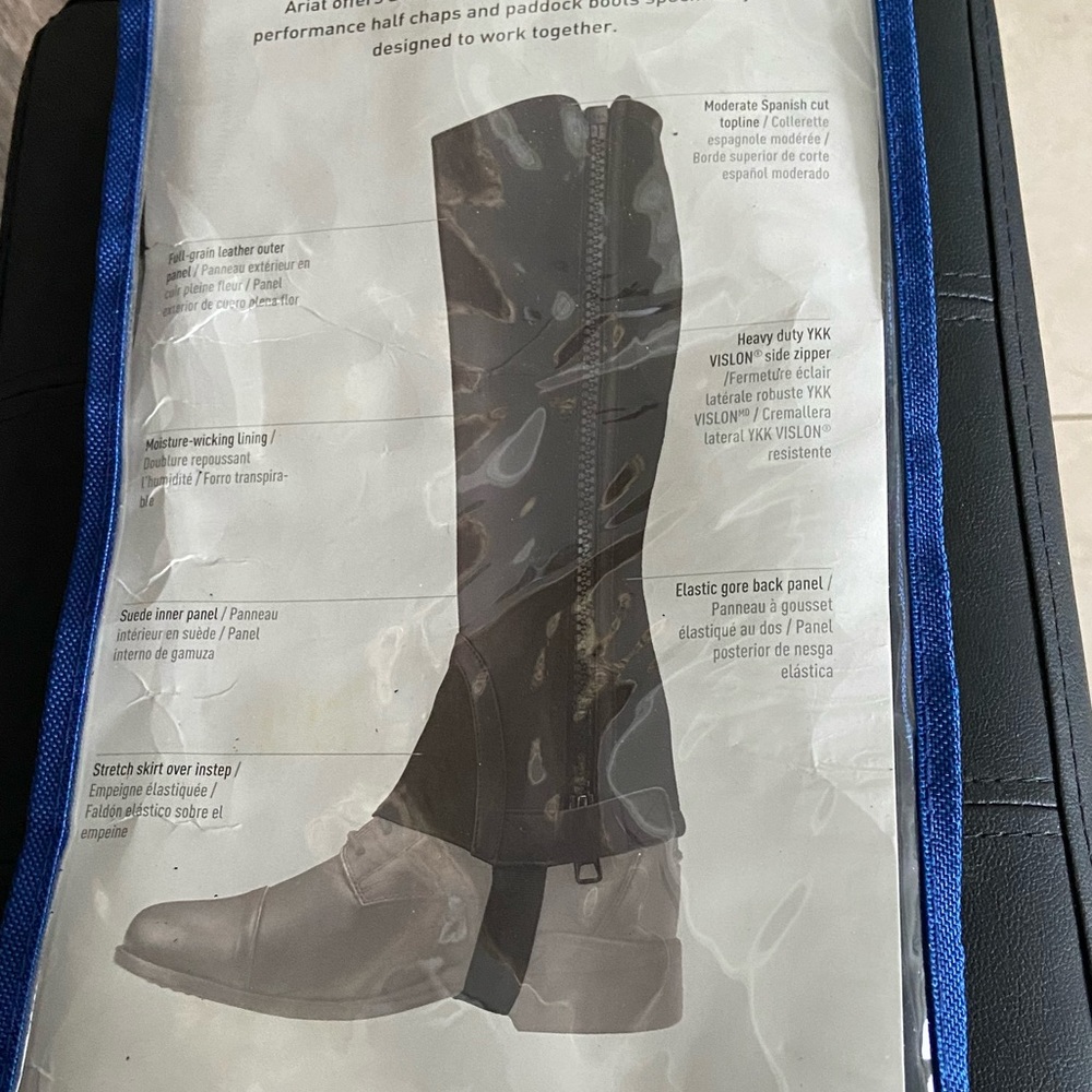 Brand New Ariat Scout Leather Half Chaps